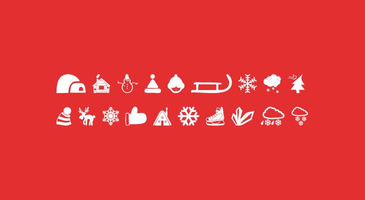 Winter Icons Font dingbat graphic preview