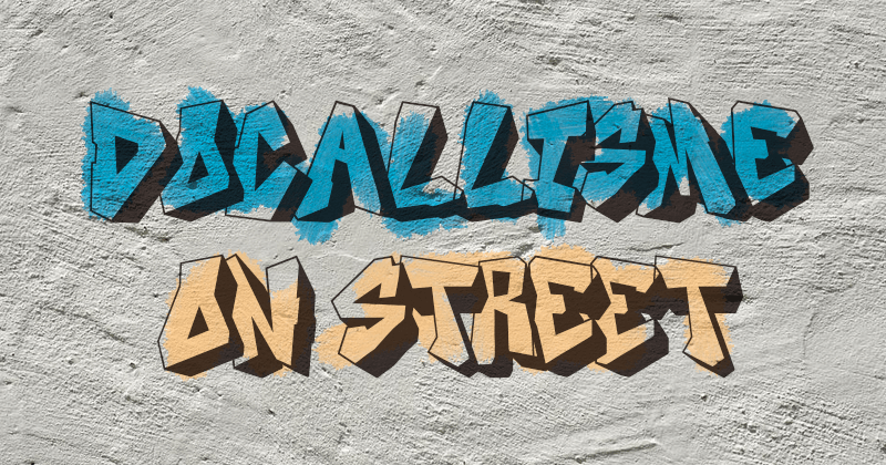Docallisme On Street font graphic