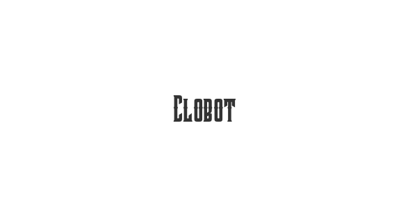 Clobot font thumb