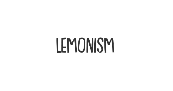 Lemonism font thumb