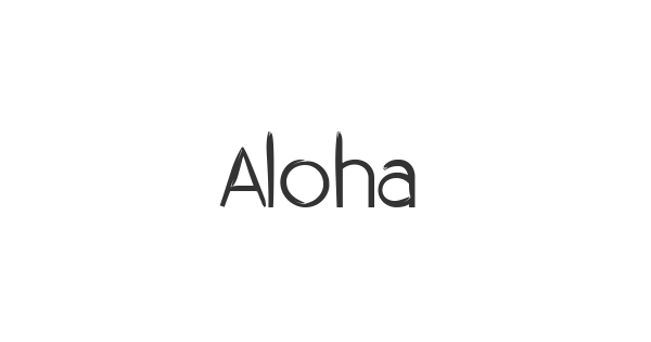 Aloha font thumbnail
