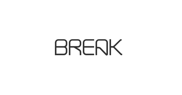 Break font thumb