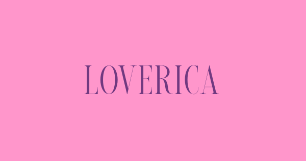 Loverica font thumbnail