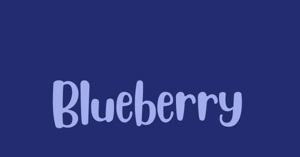 Blueberry font thumbnail