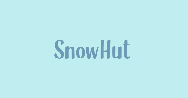SnowHut font thumb