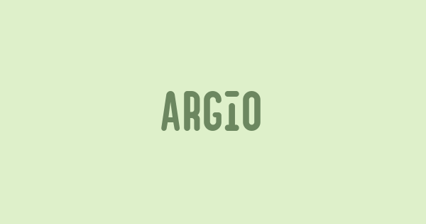 Argio font thumbnail
