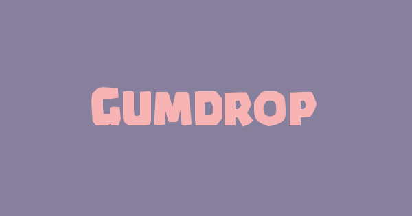 Gumdrop font thumbnail