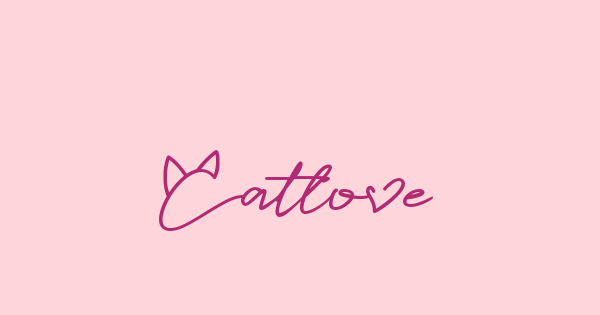 Catlove font thumbnail