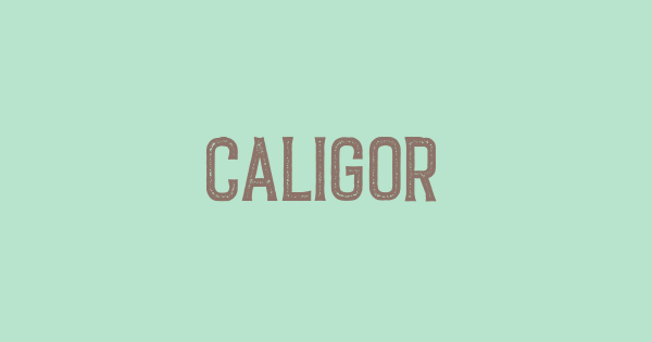 Caligor font thumbnail