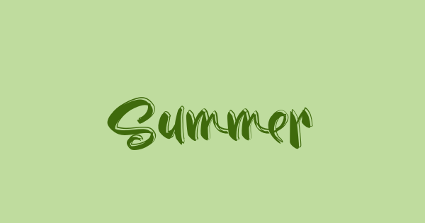 Summer font thumbnail