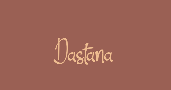 Dastana font thumb