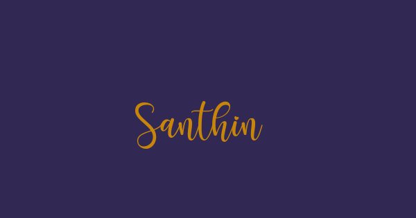 Santhin font thumbnail