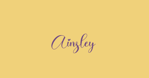 Ainsley font thumbnail