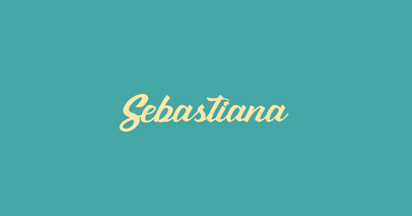 Sebastiana font thumbnail