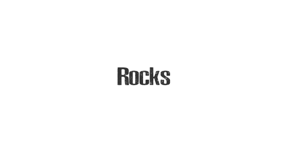 Rocks font thumb