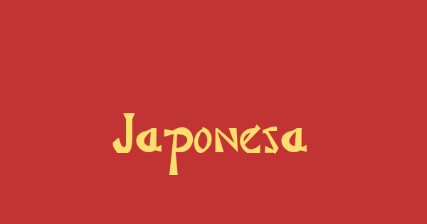 Japonesa font thumbnail