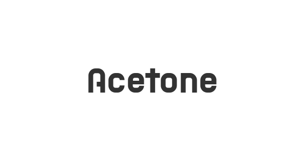 Acetone font thumbnail