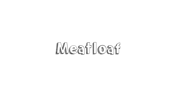 Meatloaf font thumbnail