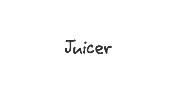 Juicer font thumbnail
