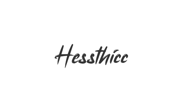 Hessthicc font thumb