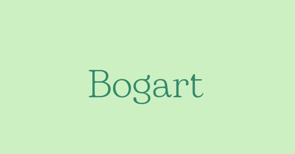 Bogart font thumb