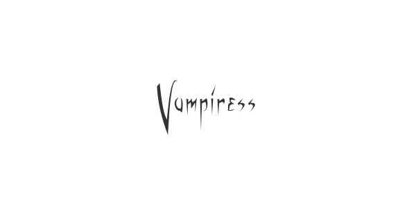 Vampiress font thumbnail
