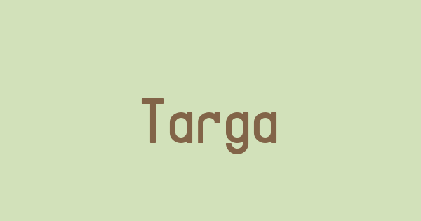Targa font thumb