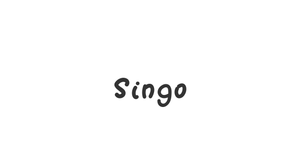 Singo font thumbnail