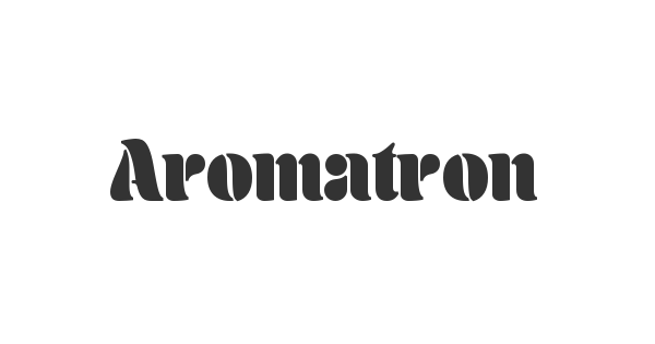 Aromatron font thumbnail