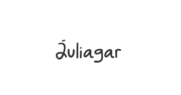 Juliagar font thumbnail