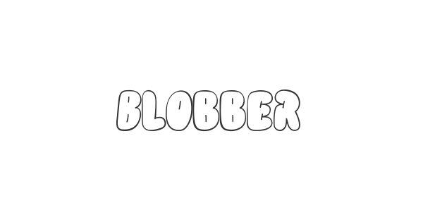 Blobber font thumbnail