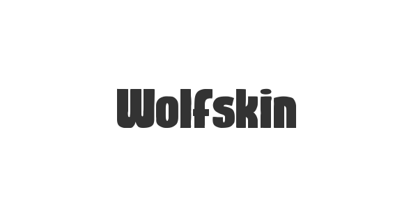 Wolfskin font thumbnail