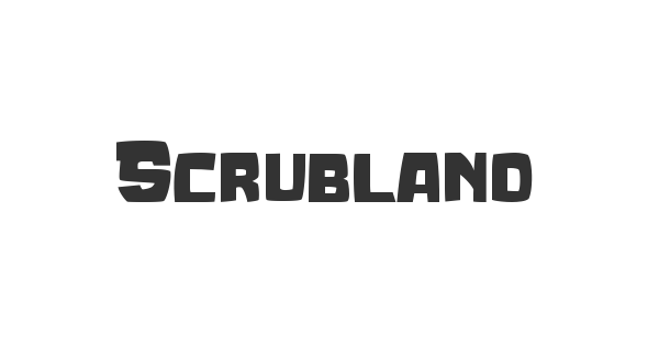 Scrubland font thumbnail