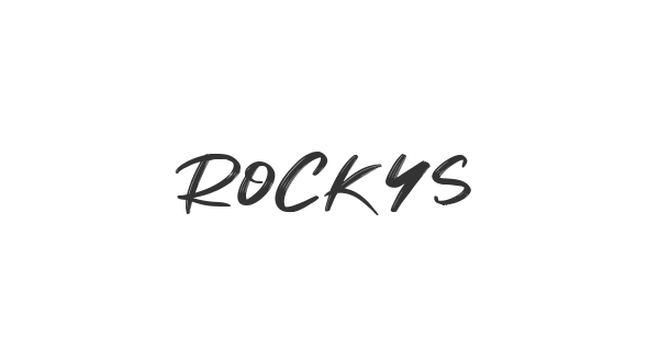 Rockys font thumb
