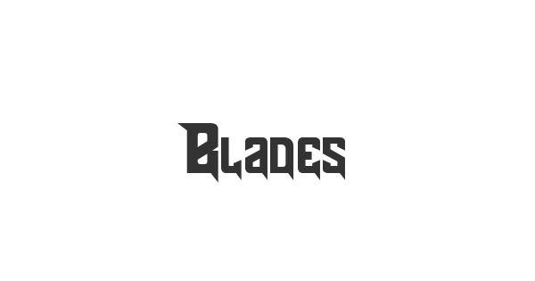 Blades font thumbnail