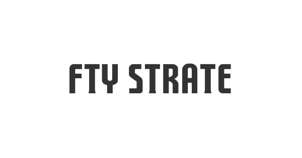 FTY Strategycide NCV font thumb