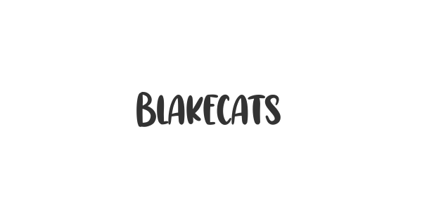 Blakecats font thumb