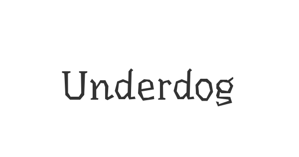 Underdog font thumb
