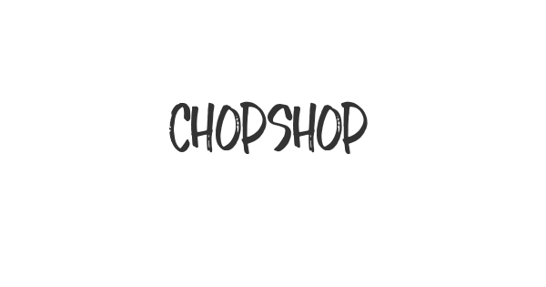 Chopshop font thumb