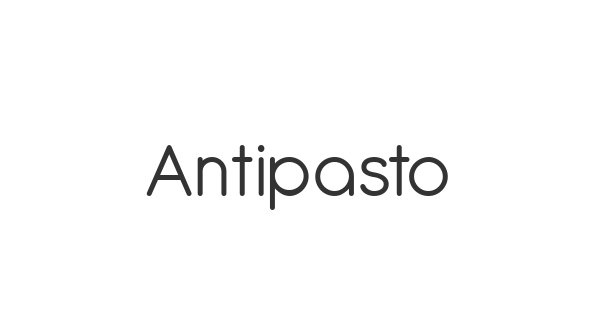 Antipasto font thumbnail