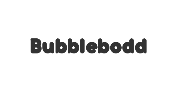 Bubbleboddy font thumb