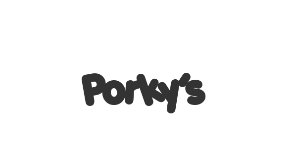 Porky’s font thumb