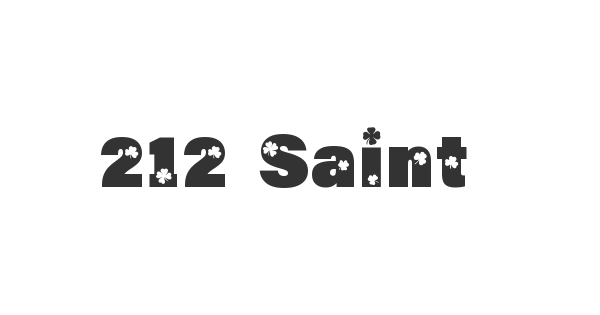 212 Saint Paddy font thumbnail