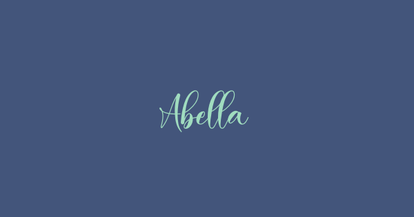 Abella font thumbnail