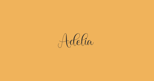 Adelia font thumbnail