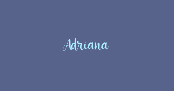 Adriana font thumbnail