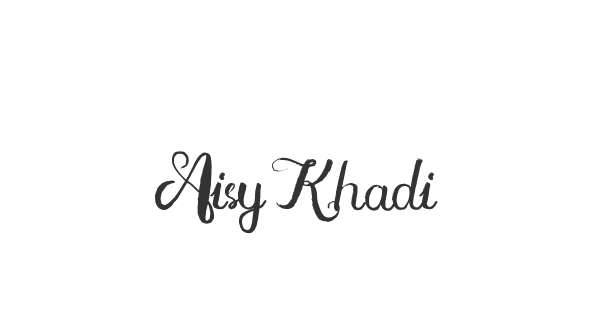 Aisy Khadijah font thumbnail