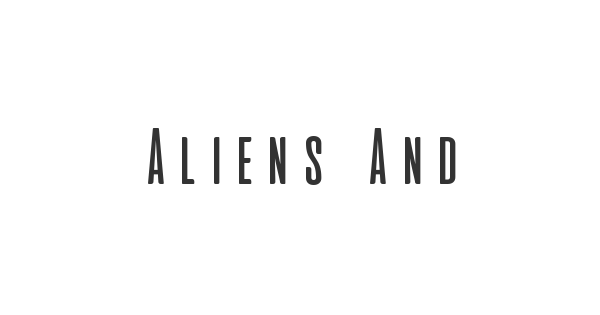 Aliens And Cows font thumbnail