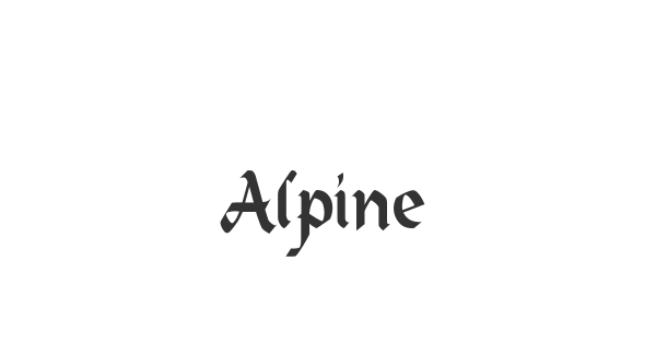 Alpine font thumbnail