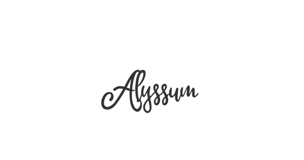 Alyssum font thumbnail